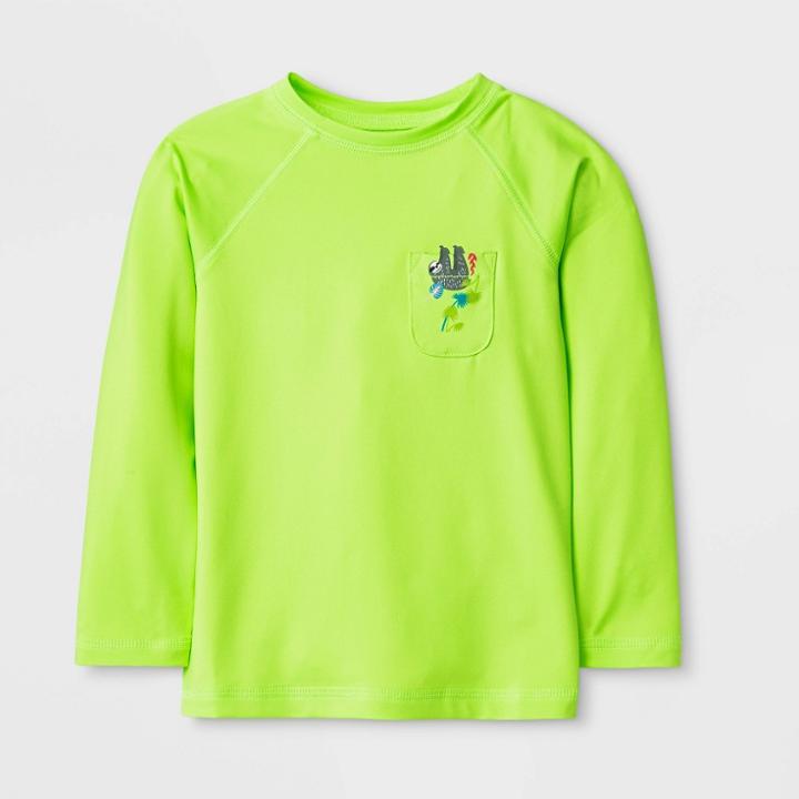 Toddler Boys' Animal Print Rash Guard - Cat & Jack Green