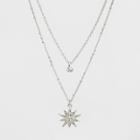 Three Rows And Pave Star Short Necklace - A New Day