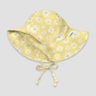 Green Sprouts Baby Girls' Daisy Print Floppy Swim Hat - Yellow