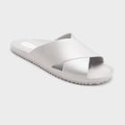 Women's Maddox Sustainable Crossband Slide Sandals - Okabashi Pearl