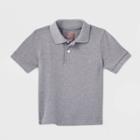 Petitetoddler Boys' Short Sleeve Interlock Uniform Polo Shirt - Cat & Jack Gray