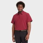 Men's Big & Tall Stretch Woven Polo Shirt - All In Motion Blood Red Xxxl