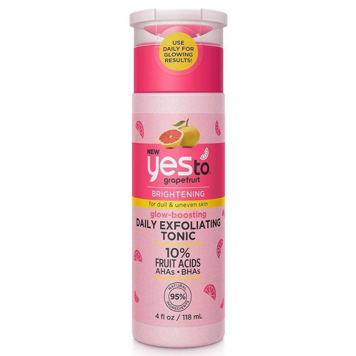 Yes To Grapefruit Glow-boosting Daily Exfoliating Tonic