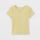 Girls' Notch Front T-shirt - Art Class Light Yellow