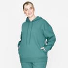 Women's Plus Size Hooded Sweatshirt - Universal Thread Teal