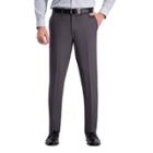 Haggar Men's Premium Comfort Slim Fit Flat Front Pants - Dark Gray