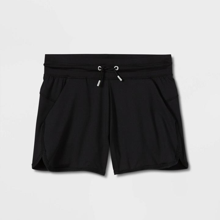 Girls' Soft Gym Shorts 3 - All In Motion Black