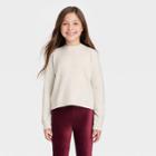 Girls' Pullover Sweater - Cat & Jack Cream