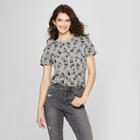 Women's Disney Short Sleeve Mickey Mouse Print T-shirt (juniors') Heather Gray