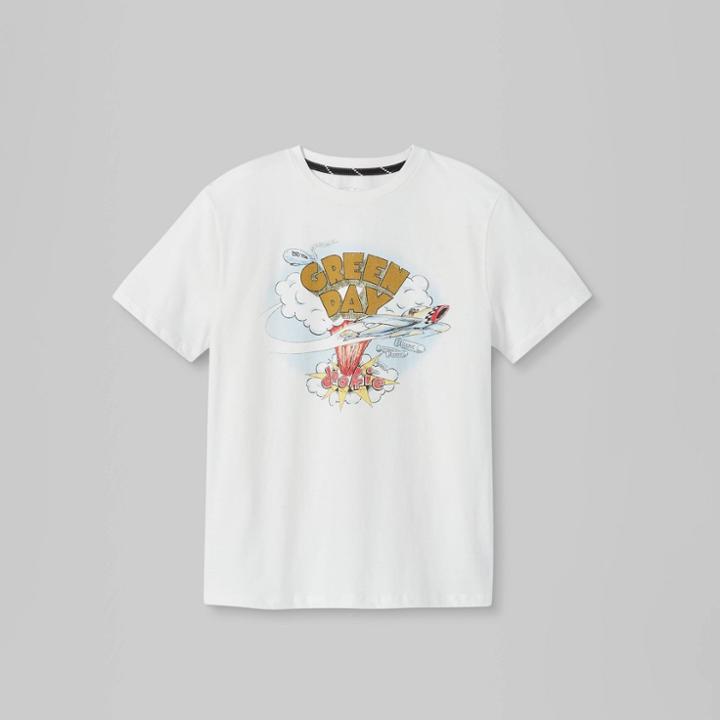 Boys' Green Day Plane Graphic Short Sleeve T-shirt - Art Class White