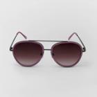 Women's Square Metal Aviator Sunglasses - Wild Fable Purple, Grey/purple