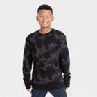 Boys' Fleece Crewneck Sweatshirt - All In Motion Black