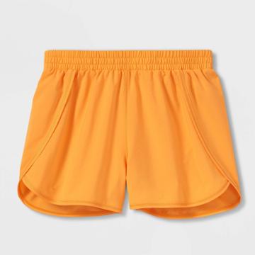 Girls' Run Shorts - All In Motion Mango Orange