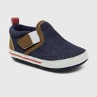 Ro+me By Robeez Baby Boys' Denim Canvas Sneakers - Blue