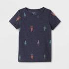 Toddler Boys' Adaptive Rockets Short Sleeve Graphic T-shirt - Cat & Jack Navy