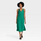 Women's Slip Dress - A New Day Dark Green
