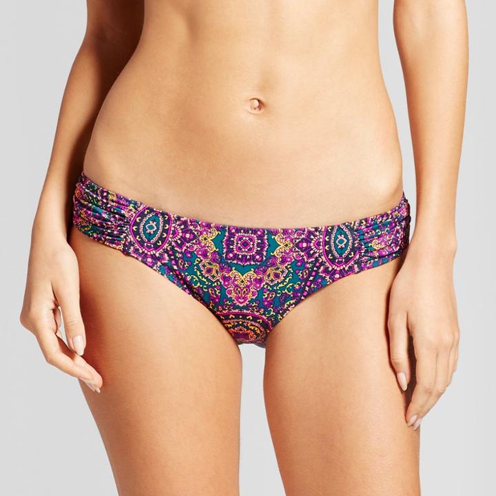 Women's Beach Hipster Bikini Bottom - Shade & Shore Navy Crochet