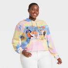 Warner Bros. Women's Plus Size Space Jam Hooded Cropped Graphic Sweatshirt