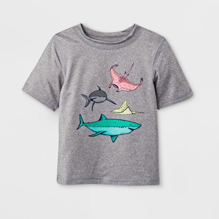 Petitebaby Boys' Short Sleeve Rash Guard - Cat & Jack Gray