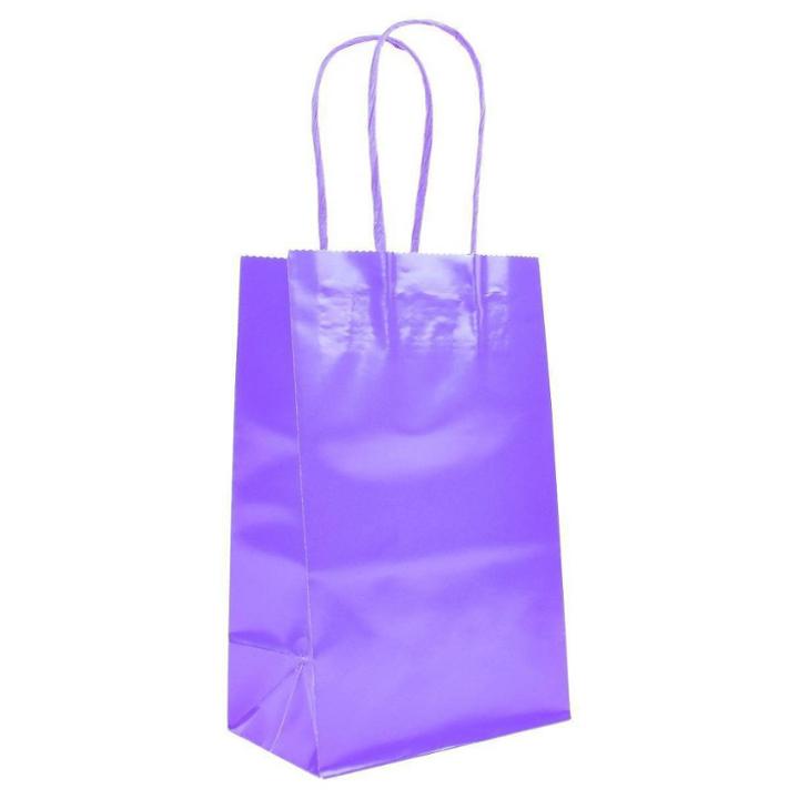 10pk Favor Tote Purple - Spritz , Adult Unisex