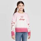 Disney Girls' Love Always Crew Sweatshirt - Purple/white Xs, Girl's,