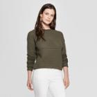 Women's Open Stitch Pullover Sweater - Universal Thread Olive (green)