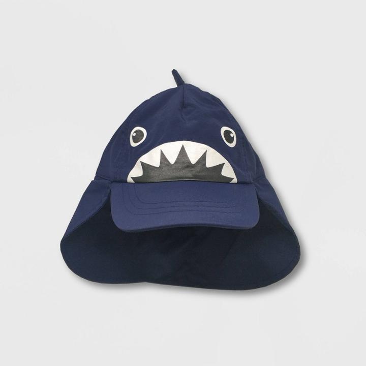 Toddler Boys' Shark Swim Hat - Cat & Jack Navy