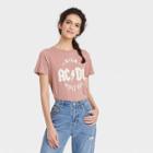 Women's Ac/dc High Voltage Short Sleeve Graphic T-shirt - Brown