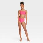 Girls' 2pc Terry Darling Bikini Set - Art Class Pink