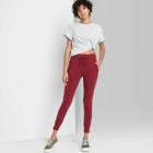 Women's High-waisted Pocket Leggings - Wild Fable Berry