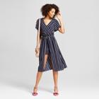 Women's Ruffle Floral Romper - 3hearts (juniors') Navy