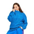 Women's Plus Size Textured Sweater - Lego Collection X Target Blue