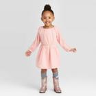 Toddler Girls' Woven Dress - Art Class Pink 12m, Toddler Girl's