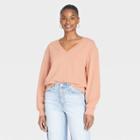 Women's French Terry Sweatshirt - Universal Thread Melon Orange