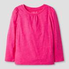 Toddler Girls' Long Sleeve Solid T-shirt - Cat & Jack Pink