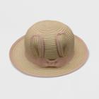 Baby Girls' Gender Inclusive Critter Floppy Hats - Cat & Jack Beige/pink 0-6m, Girl's, White