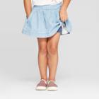 Toddler Girls' Pull-on Scooters - Cat & Jack Denim 3t, Toddler Girl's, Blue
