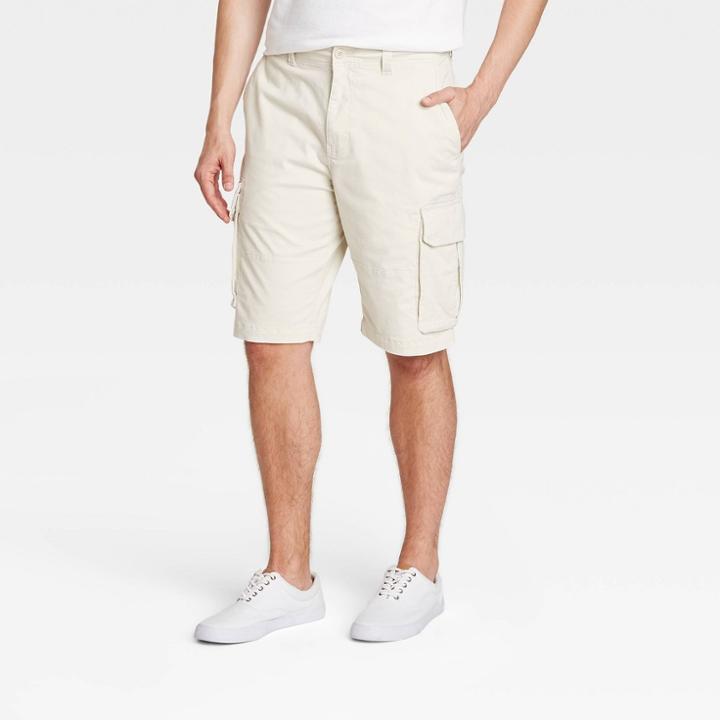 Men's 11 Cargo Shorts - Goodfellow & Co Light Beige