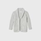 Toddler Girls' Cable Knit Cardigan - Cat & Jack Gray