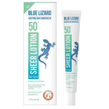 Blue Lizard Sheer Face Mineral Sunscreen Lotion - Spf