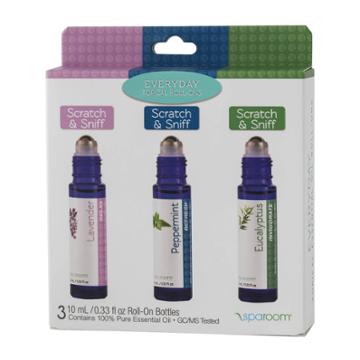 Sparoom .33 Fl Oz 3pk Essential Oil Roll-on - Everyday - Lavender/eucalyptus/peppermint -