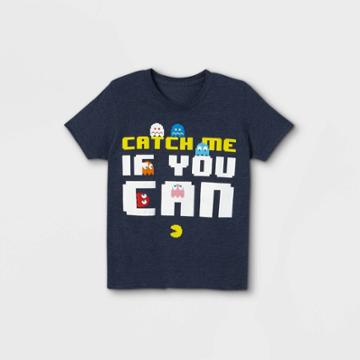 Namco Boys' Pacman Catch Me If You Can Short Sleeve Graphic T-shirt - Blue