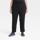 Women's Plus Size Taper Fleece Jogger Pants 28 - All In Motion Black