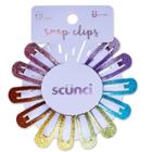 Scünci Scunci Glitter Rainbow Snap Clips - 12pk, Infant Girl's,