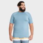 Men's Big & Tall Regular Fit Short Sleeve Rash Guard Swim Shirt - Goodfellow & Co