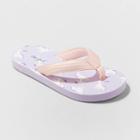 Girls' Aubrey Slip-on Flip Flop Sandals - Cat & Jack Purple