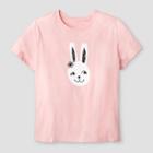 Target Women's Plus Size Short Sleeve Bunny Graphic T-shirt - Pink