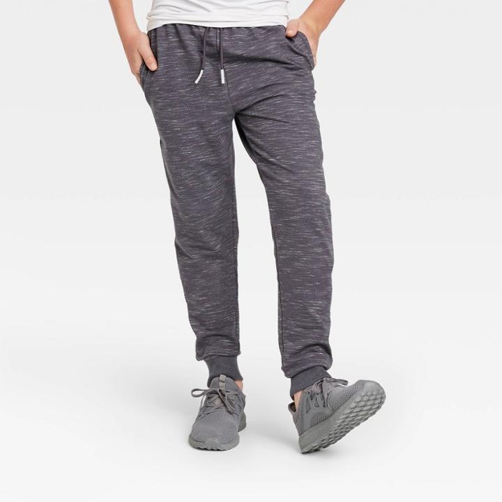 Boys' French Terry Jogger Pants - All In Motion Gray Heather Xxl, Boy's, Gray Grey