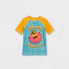 Toddler Boys' Minions Rash Guard Swim Shirt - Teal