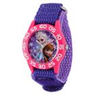 Kid's Disney Frozen Anna And Elsa Plastic Watch - Purple, Girl's